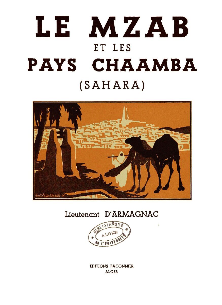 Le Mzab Et Les Pays Chaamba