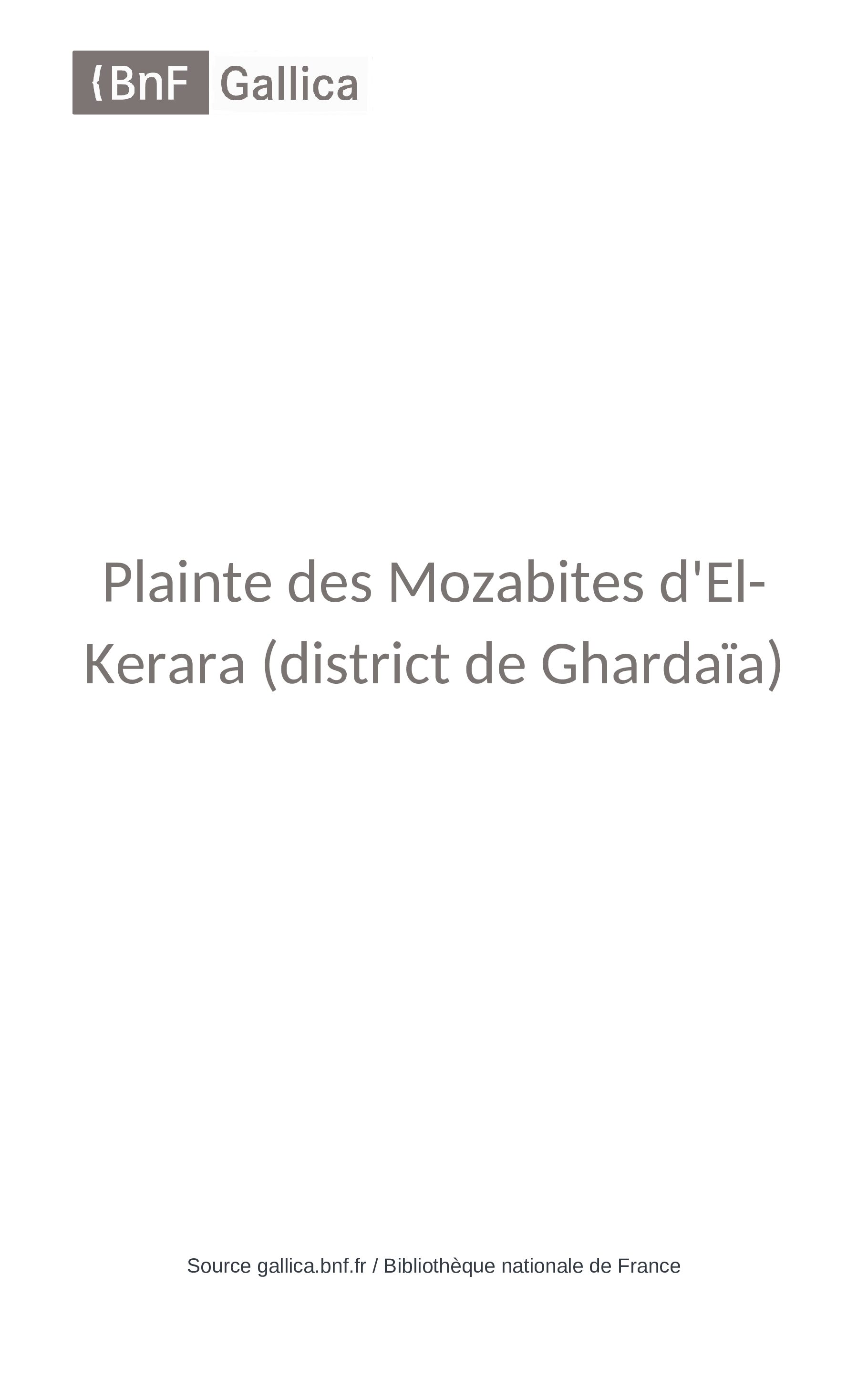 Plainte_des_Mozabites_d'El-Kerara